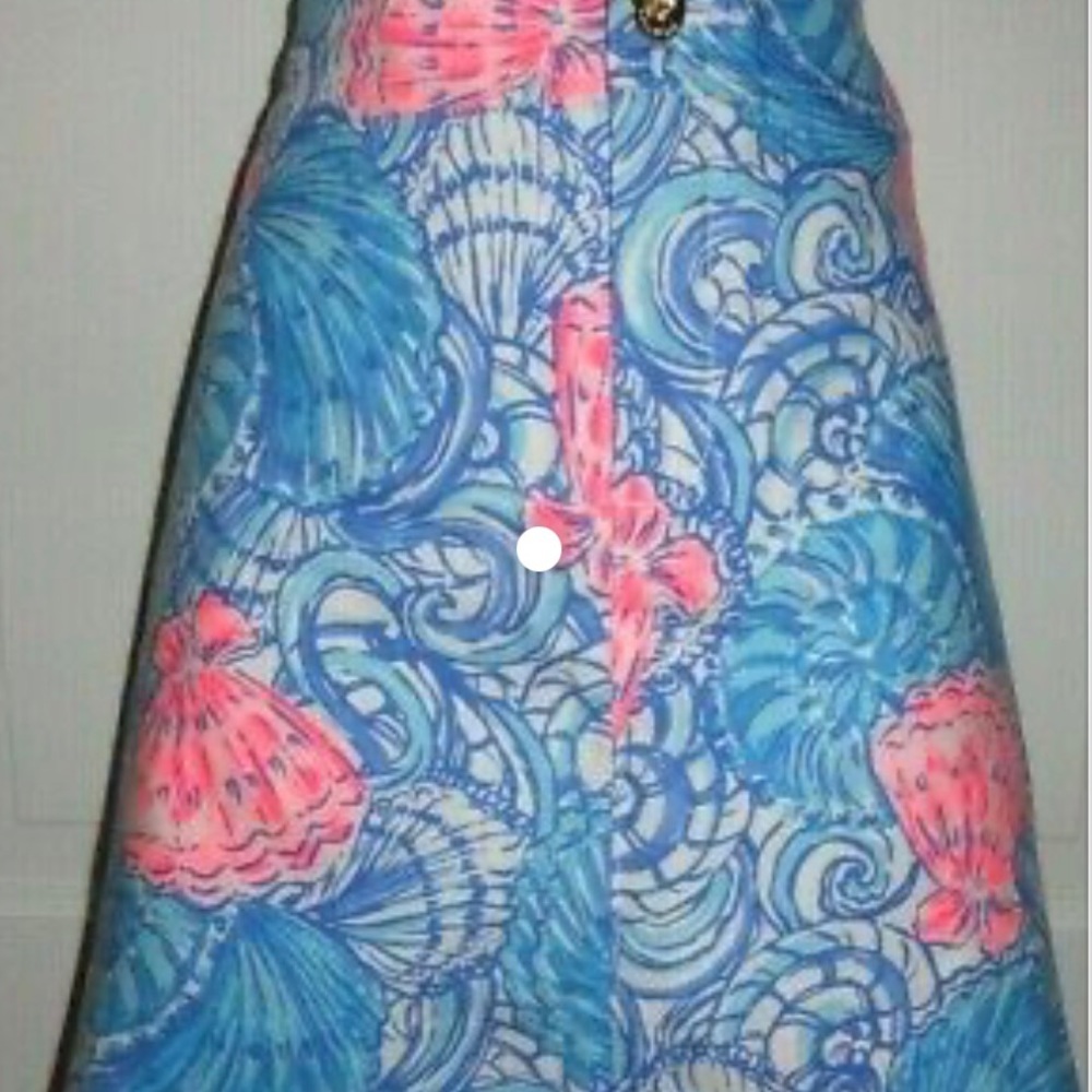 Lilly Pulitzer Blue Haven Rising Shells Skort